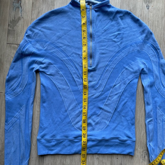 Free People Half Zip Pullover Blue Long Sleeve Top Activewear Large - Picture 7 of 10